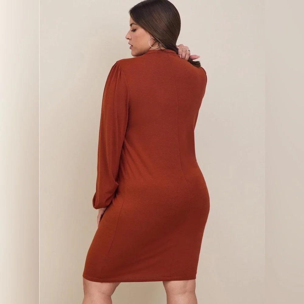 TORRID Mini Jersey Blouson Sleeve Bodycon Dress - Picture 4 of 4